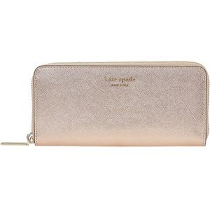 Kate Spade Neda Zip Around Wallet Rose Gold